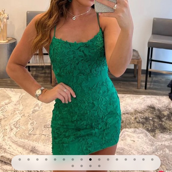 Kiss Prom short Amari Sheath Lace Short Homecoming Dress - Picture 1 of 5